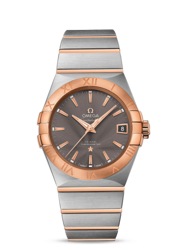 Omega Constellation Co-Axial 38 Stainless Steel / Red Gold / Grey 123.20.38.21.06.002