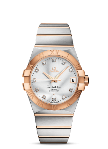 Omega Constellation Co-Axial 38 Stainless Steel / Red Gold / Silver 123.20.38.21.52.001