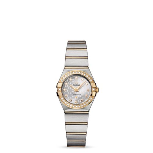 Constellation Quartz 24 Brushed Stainless Steel / Yellow Gold / Silver Omega 123.25.24.60.52.002