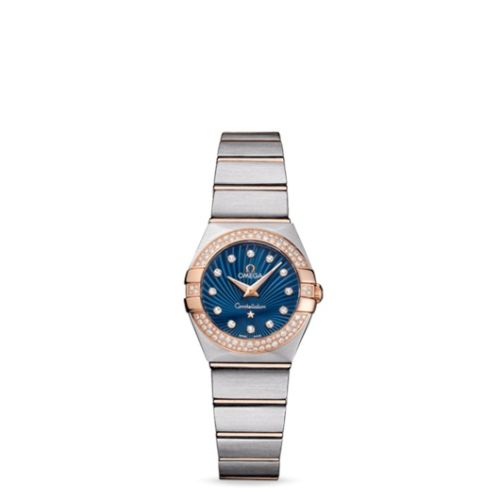 Omega Constellation Quartz 24 Brushed Stainless Steel / Red Gold / Snow / Blue Supernova 123.25.24.60.53.001