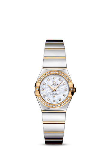 Omega Constellation Quartz 24 Polished Stainless Steel / Yellow Gold / Diamond / MOP 123.25.24.60.55.007