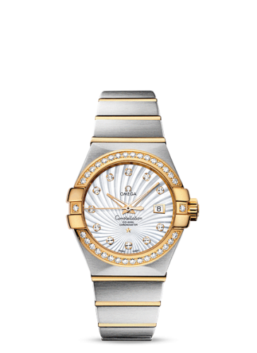 Omega Constellation Co-Axial 31 Stainless Steel / Yellow Gold / Diamond / MOP Supernova 123.25.31.20.55.002
