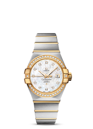Omega Constellation Co-Axial 31 Stainless Steel / Yellow Gold / Diamond / MOP 123.25.31.20.55.003
