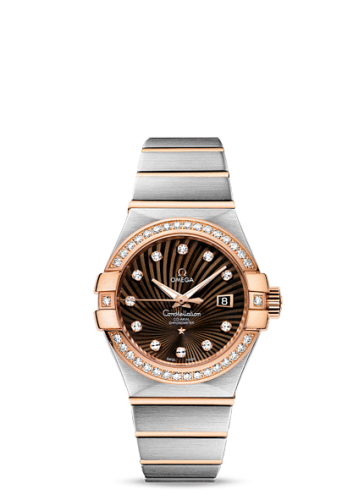 Omega Constellation Co-Axial 31 Stainless Steel / Red Gold / Diamond / Brown Supernova 123.25.31.20.63.001