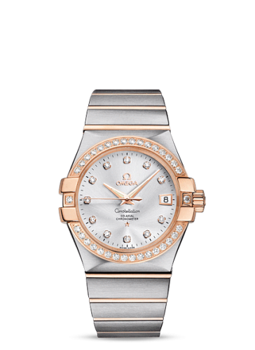 Omega Constellation Co-Axial 35 Stainless Steel / Red Gold / Diamond / Silver 123.25.35.20.52.001
