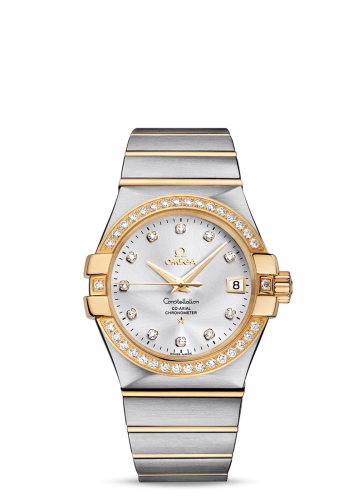 Omega Constellation Co-Axial 35 Stainless Steel / Yellow Gold / Diamond / Silver 123.25.35.20.52.002