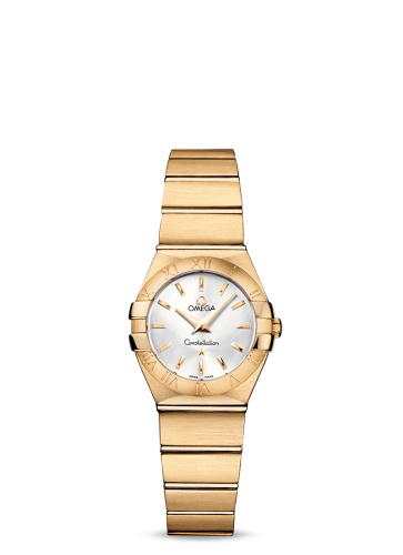 Omega Constellation Quartz 24 Brushed Yellow Gold / Silver 123.50.24.60.02.002