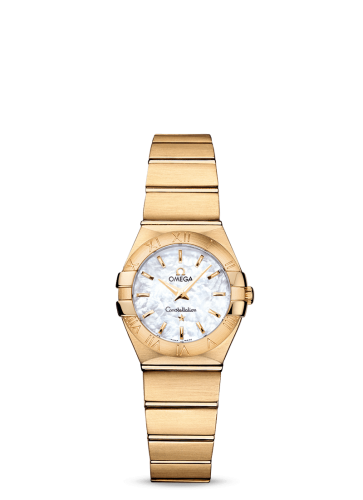 Omega Constellation Quartz 24 Brushed Yellow Gold / MOP 123.50.24.60.05.002