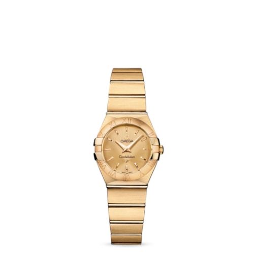Omega Constellation Quartz 24 Brushed Yellow Gold / Champagne 123.50.24.60.08.001