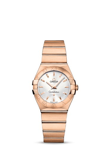 Omega Constellation Quartz 27 Brushed Red Gold / Silver 123.50.27.60.02.001