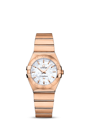 Omega Constellation Quartz 27 Brushed Red Gold / MOP 123.50.27.60.05.001