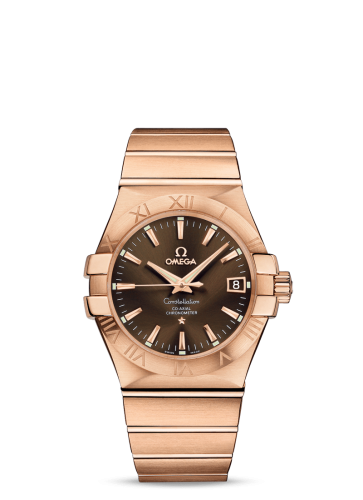 Omega Constellation Co-Axial 35 Red Gold / Brown 123.50.35.20.13.001