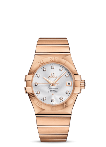 Omega Constellation Co-Axial 35 Red Gold / Silver 123.50.35.20.52.001