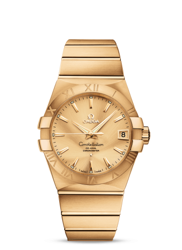 Omega Constellation Co-Axial 38 Yellow Gold / Champagne 123.50.38.21.08.001