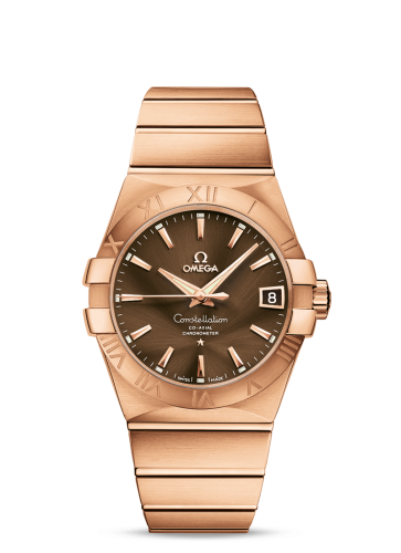 Omega Constellation Co-Axial 38 Red Gold / Brown 123.50.38.21.13.001