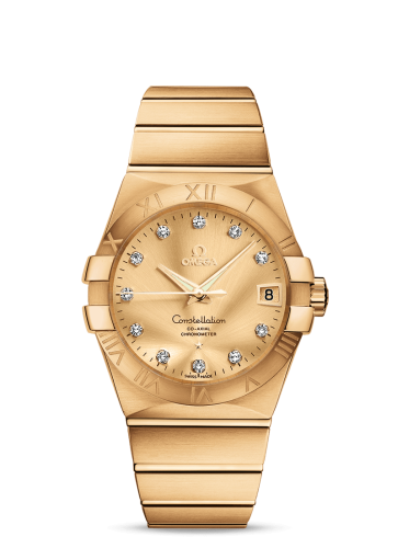 Omega Constellation Co-Axial 38 Yellow Gold / Champagne 123.50.38.21.58.001