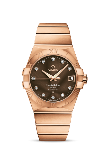 Omega Constellation Co-Axial 38 Red Gold / Brown 123.50.38.21.63.001