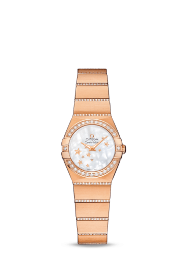 Omega Constellation Quartz 24 Red Gold / Diamond / MOP Star 123.55.24.60.05.004