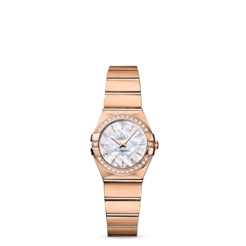 Omega Constellation Quartz 24 Brushed Red Gold / Diamond / MOP 123.55.24.60.55.002