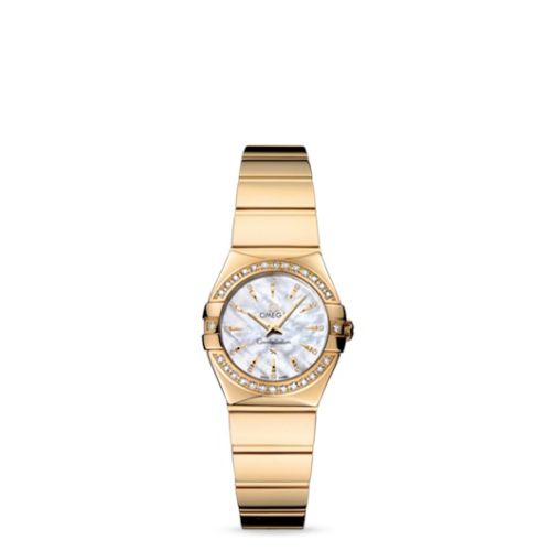 Omega Constellation Quartz 24 Polished Yellow Gold / Diamond / MOP 123.55.24.60.55.008