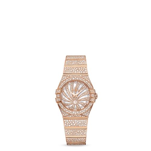 Omega Constellation Quartz 24 Polished Red Gold / Supernova / Full Snow 123.55.24.60.55.009