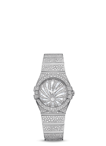 Omega Constellation Quartz 24 Polished White Gold / Snow / MOP Supernova 123.55.24.60.55.010