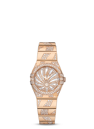 Omega Constellation Quartz 24 Polished Red Gold / Supernova / Snow 123.55.24.60.55.011