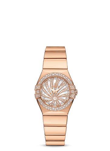 Omega Constellation Quartz 24 Polished Red Gold / Supernova / Snow 123.55.24.60.55.013