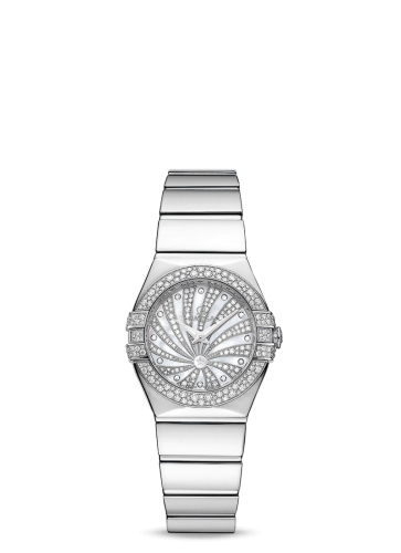 Omega Constellation Quartz 24 Polished White Gold / Diamond / MOP Supernova 123.55.24.60.55.014
