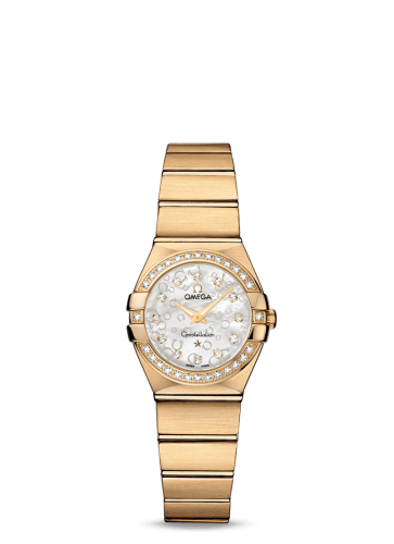 Constellation Quartz 24 Brushed Yellow Gold / MOP Omega 123.55.24.60.55.016