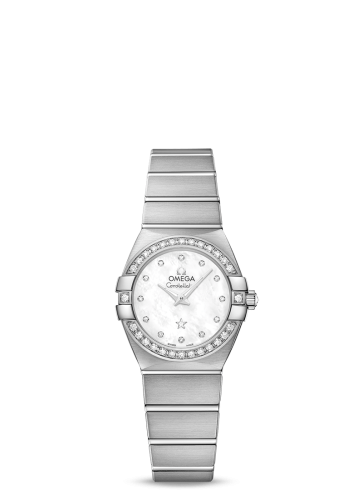 Omega Constellation Quartz 24 Brushed White Gold / Diamond / MOP 123.55.24.60.55.017