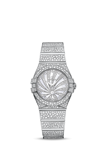 Omega Constellation Quartz 27 Polished White Gold / Snow / Diamond Supernova 123.55.27.60.55.010