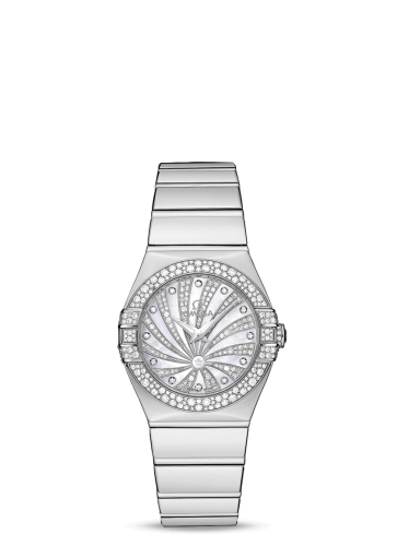 Omega Constellation Quartz 27 White Gold / Snow / Diamond Supernova 123.55.27.60.55.014