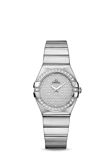 Omega Constellation Quartz 27 Brushed White Gold / Diamond / Diamond 123.55.27.60.99.001