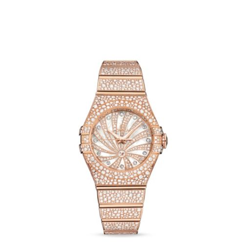 Omega Constellation Co-Axial 31 Red Gold / Snow / Diamond Supernova 123.55.31.20.55.006