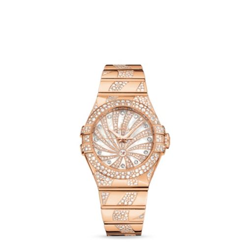 Omega Constellation Co-Axial 31 Red Gold / Snow / Diamond Supernova 123.55.31.20.55.008