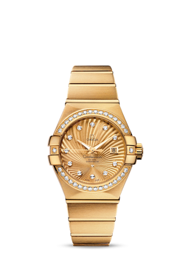 Omega Constellation Co-Axial 31 Yellow Gold / Diamond / Champagne Supernova 123.55.31.20.58.001