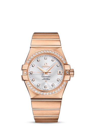 Omega Constellation Co-Axial 35 Red Gold / Diamond / Silver 123.55.35.20.52.001