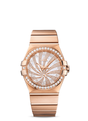 Omega Constellation Co-Axial 35 Red Gold / Diamond / Diamond Supernova 123.55.35.20.55.002