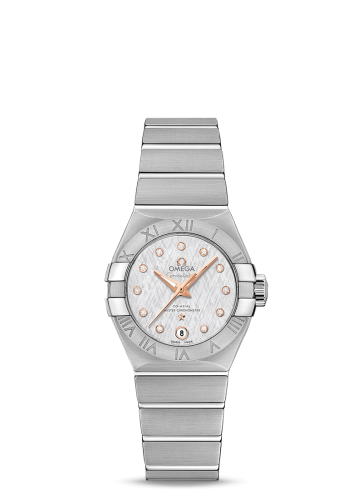 Omega Constellation Co-Axial Master Chronometer 27 Stainless Steel / Silver Silk-Diamond 127.10.27.20.52.001