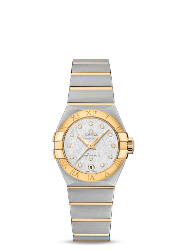 Omega Constellation Co-Axial Master Chronometer 27 Stainless Steel / Yellow Gold / Silver Silk-Diamond 127.20.27.20.52.002