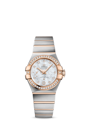 Omega Constellation Co‑Axial Master Chronometer 27 Small Seconds Stainless Steel / Red Gold / Diamond / MOP 127.25.27.20.55.001