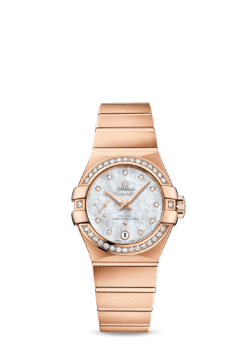 Omega Constellation Co‑Axial Master Chronometer 27 Small Seconds Stainless Red Gold / Diamond / MOP 127.55.27.20.55.001