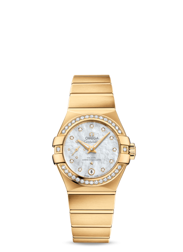 Omega Constellation Co‑Axial Master Chronometer 27 Small Seconds Stainless Yellow Gold / Diamond / MOP 127.55.27.20.55.002