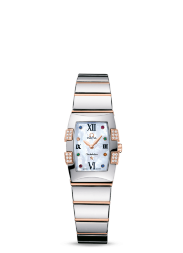 Omega Constellation Quadrella Quartz 19.3 Stainless Steel / Red Gold / MOP 1283.79.00