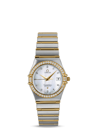 Omega Constellation Quartz 27.5 Stainless Steel / Yellow Gold / Diamond / MOP 1297.75.00