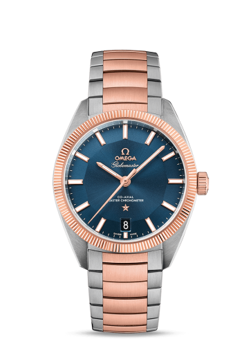 Omega Globemaster Stainless Steel / Sedna Gold / Blue / Bracelet 130.20.39.21.03.001