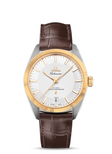 Omega Globemaster Stainless Steel / Yellow Gold / Silver / Alligator 130.23.39.21.02.001