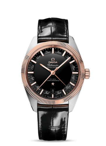Omega Globemaster Annual Calendar Stainless Steel / Sedna Gold / Black 130.23.41.22.01.001