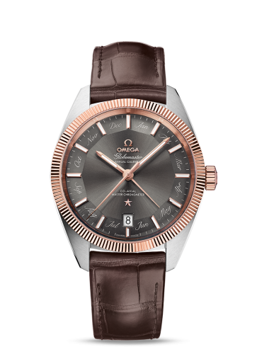 Omega Globemaster Annual Calendar Stainless Steel / Sedna Gold / Grey 130.23.41.22.06.001